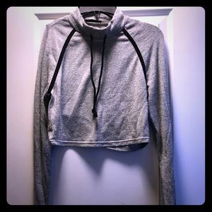 Grey crop top and leggings set